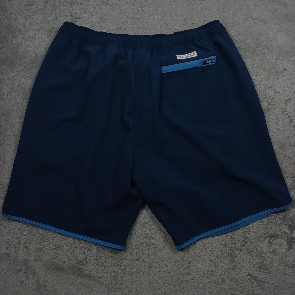 Fair Harbor Shorts Mens‎ XL Blue Lined Swimwear Drawstring Casual